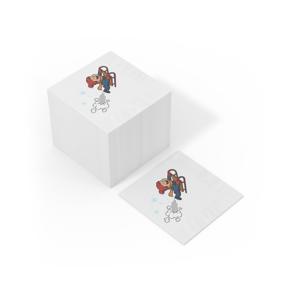 Holiday Napkins - Snow Day Sledding
