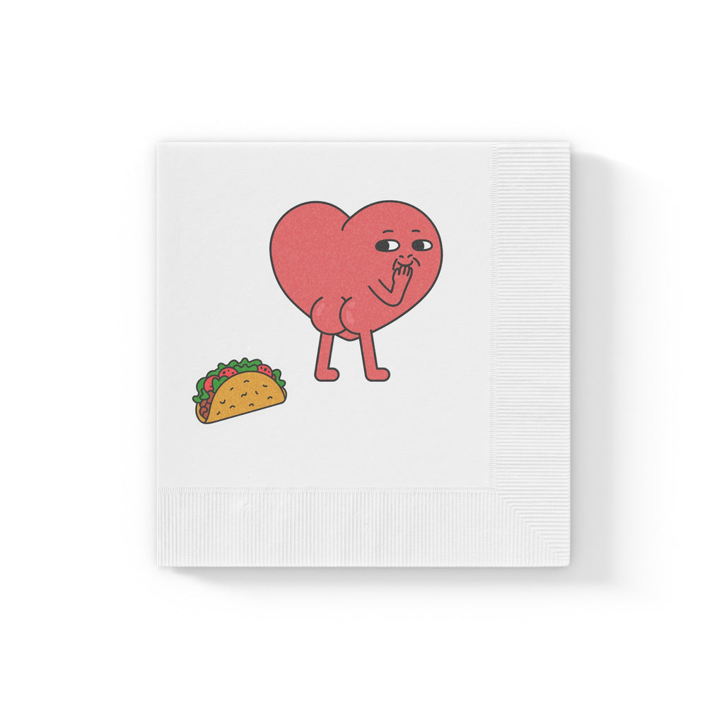 Holiday Napkins - Cheeky Valentine's Taco Lover