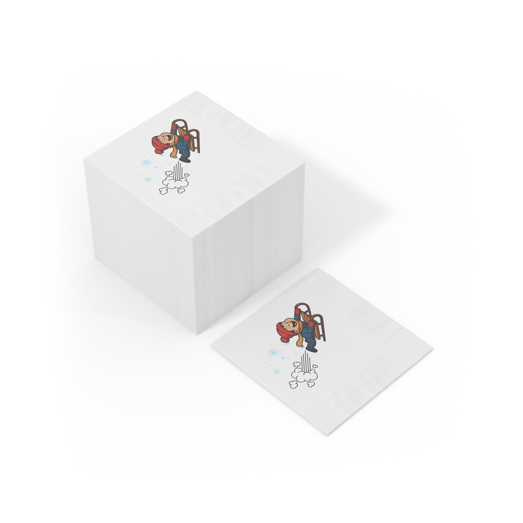 Holiday Napkins - Snow Day Sledding